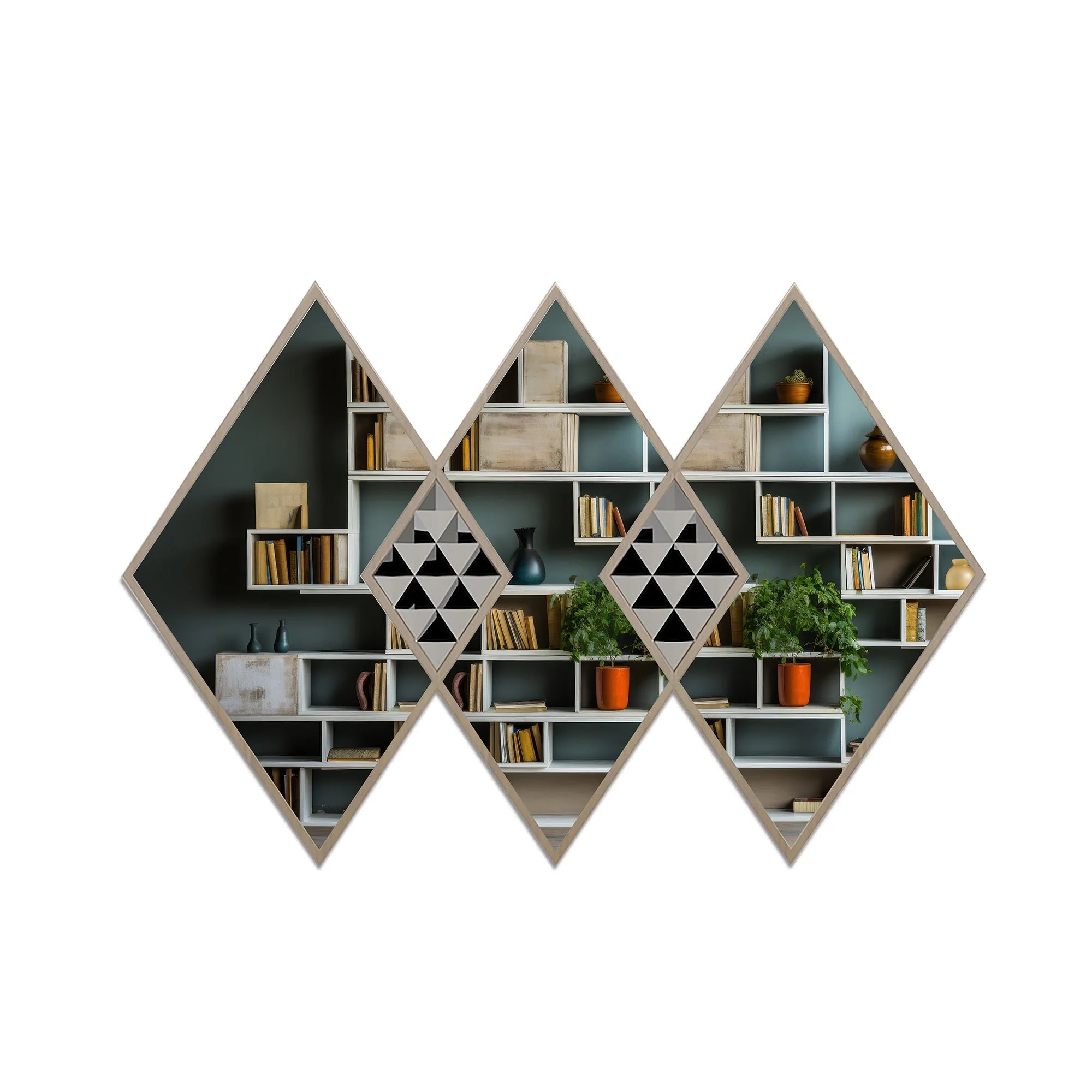 Geometrical Designer Wall Mounted Vanity Mirror - Image 5
