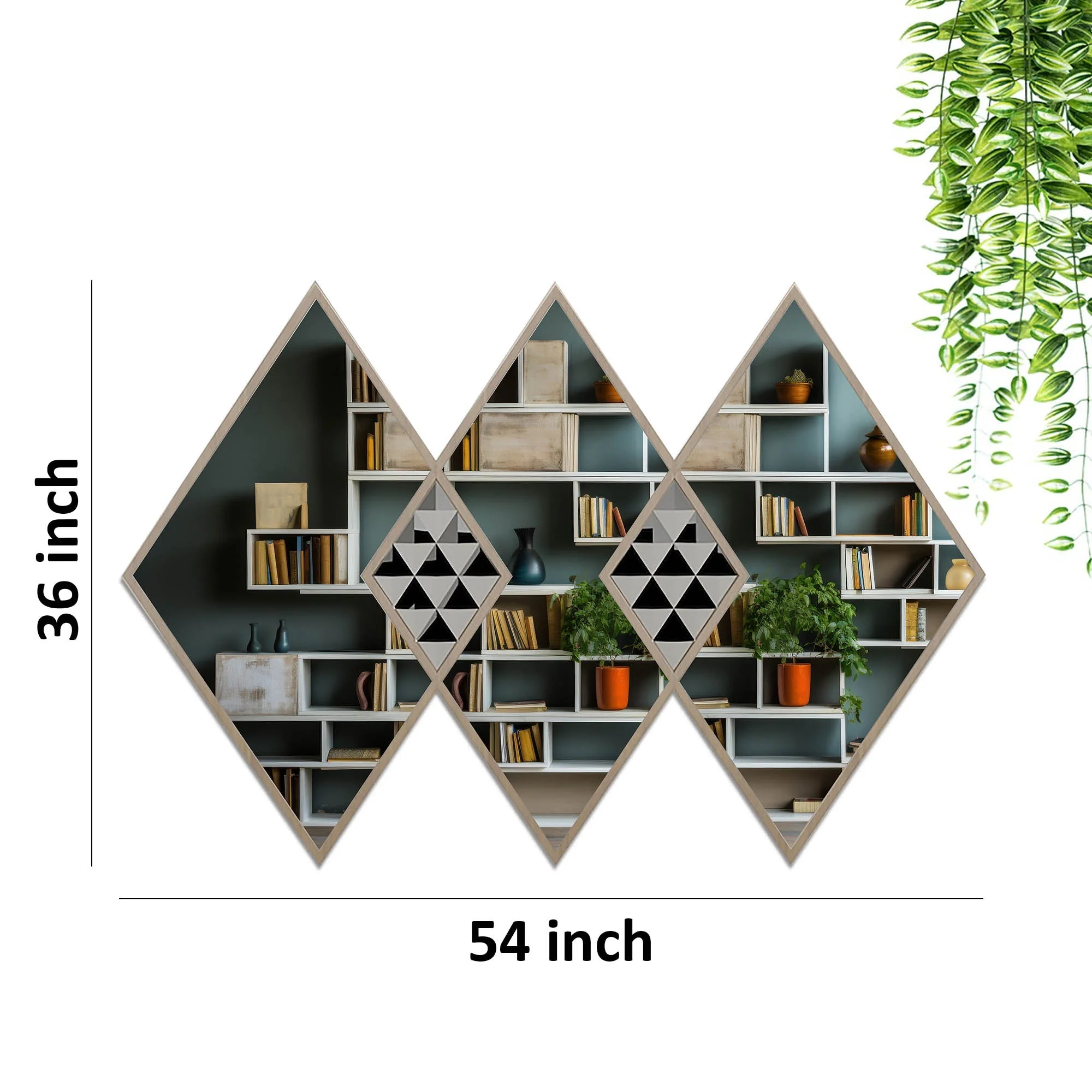 Geometrical Designer Wall Mounted Vanity Mirror - Image 7